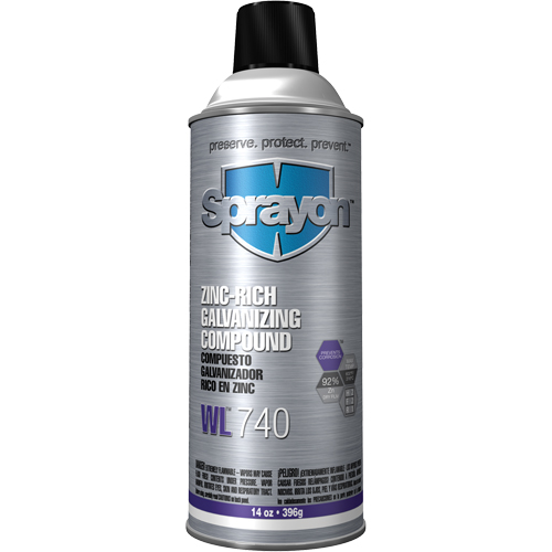 WL740 Zinc-Rich Galvanizing Compound, Aerosol Can TGS INDUSTRIEL