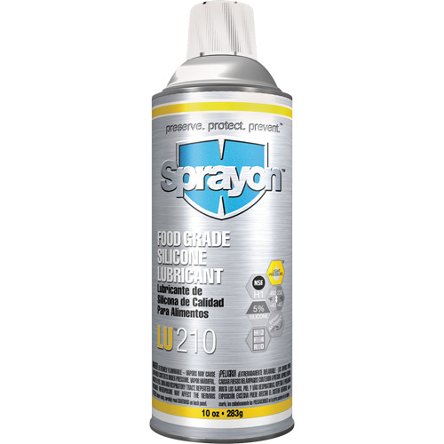 LU210 Food Grade Silicone Lubricant, Aerosol Can TGS INDUSTRIEL
