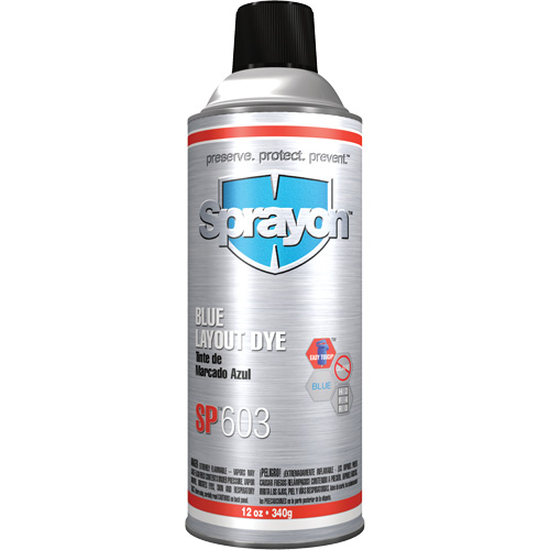 Fluide de marquage bleu SP603, Bleu, Canette TGS INDUSTRIEL