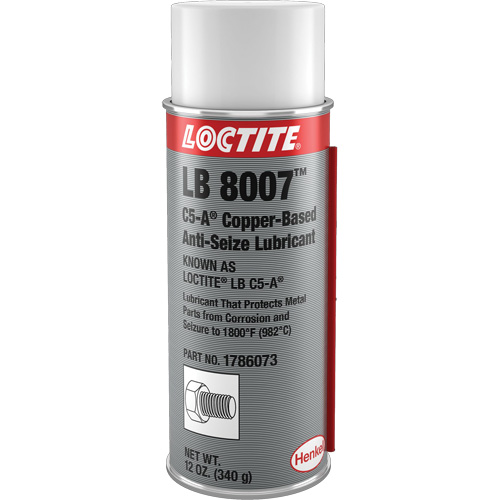 LB 8007 Copper Based Anti-Seize, 340 g, Aerosol Can, 1800°F (982°C) Max Temp. TGS INDUSTRIEL
