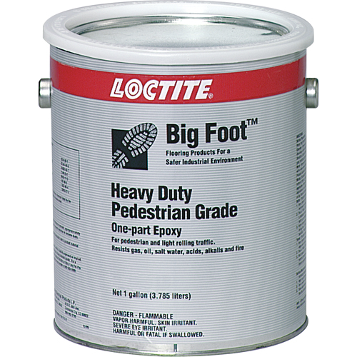 Big Foot Heavy-Duty Pedestrian Grade Anti-Slip Floor Coating, 1 gal., Epoxy-Based, Black TGS INDUSTRIEL