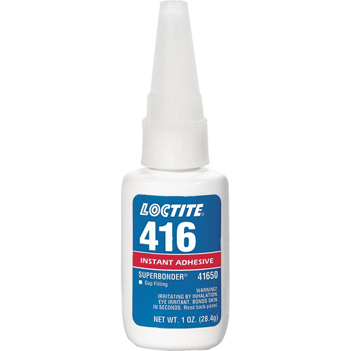 416 Super Bonder&reg; Instant Adhesive, Clear, Bottle, 1 oz. TGS INDUSTRIEL