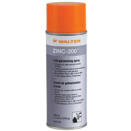 Zinc-200 Cold Galvanizing Spray, Aerosol Can TGS INDUSTRIEL