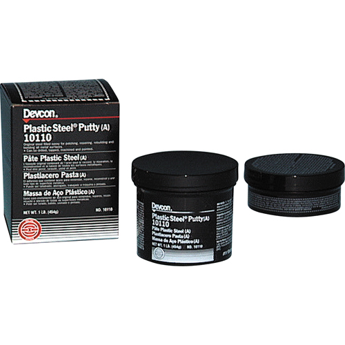 Mastic Plastic Steel 5 Minute, 1 lb, R&eacute;cipient TGS INDUSTRIEL