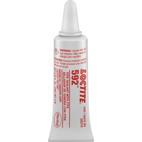 592 PST&reg; Slow Cure Thread Sealant, Tube, 6 ml, -54° C - 204° C/-65° F - 400° F TGS INDUSTRIEL