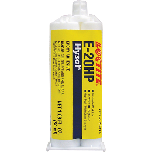 Hysol E-20HP Epoxy, Two-Part, Dual Cartridge, 104 g., Off-White TGS INDUSTRIEL