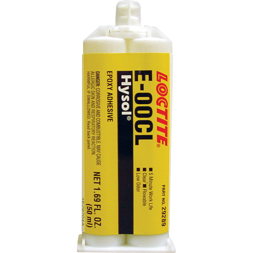 Hysol E-00CL Epoxy, Two-Part, Dual Cartridge, 97 g., Clear TGS INDUSTRIEL