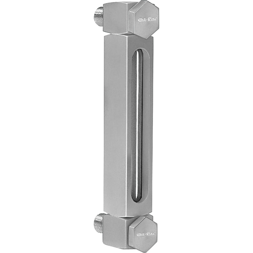 Aluminum Liquid Level Gauge, Threaded, 6" L, 205°F (96.11° C) TGS INDUSTRIEL