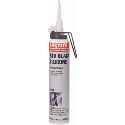 Superflex RTV Silicone Adhesive Sealant, Cartridge, Black TGS INDUSTRIEL
