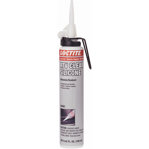Superflex RTV Silicone Adhesive Sealant, Cartridge, Clear TGS INDUSTRIEL