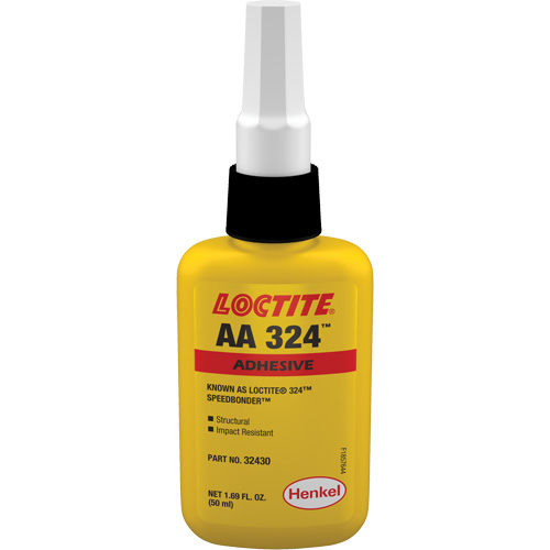324 Speedbonder Structural Acrylic Adhesive, Two-Part, 50 ml, Bottle, Yellow TGS INDUSTRIEL
