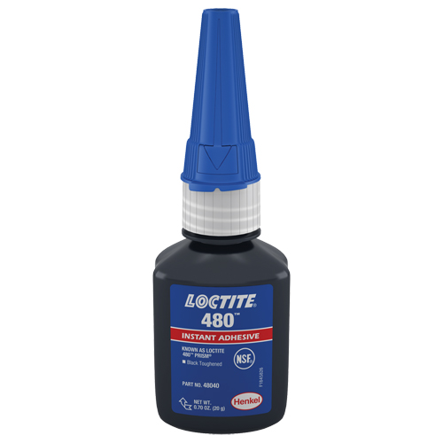 480 Instant Adhesive, Black, Tube, 20 g TGS INDUSTRIEL