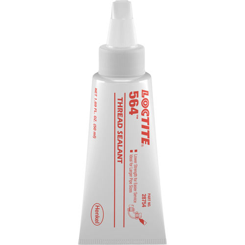 Produit d'&eacute;tanch&eacute;it&eacute; pour raccords filet&eacute;s 564, Tube, 50 ml, -53.9° C - 572° C/-65° F - 300° F TGS INDUSTRIEL