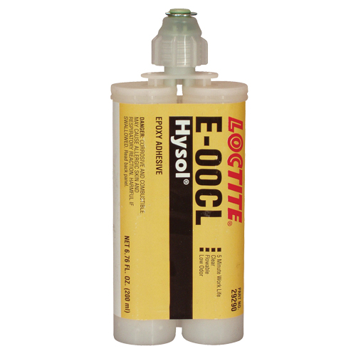 Adh&eacute;sif structurel E-00CL, 200 ml, Cartouche double, Deux composants, Transparent TGS INDUSTRIEL