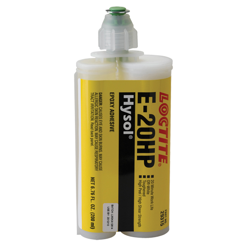 E-20P Fast Setting Structural Adhesives, 200 ml, Dual Cartridge, Two-Part, White TGS INDUSTRIEL