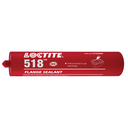 Scellant &agrave; collerettes 518, Cartouche, Rouge TGS INDUSTRIEL