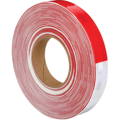 3M Diamond Grade Marking Tape, 1" W x 150' L, Red & White TGS INDUSTRIEL