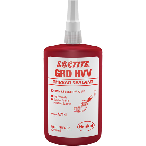 571 Thread Sealant, Bottle, 250 ml, -54° C - 149° C/-65° F - 300° F TGS INDUSTRIEL