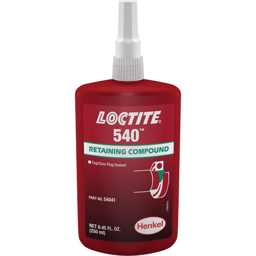 Loctite&reg; 540 Retaining Compound, 250 ml, Bottle, Blue TGS INDUSTRIEL