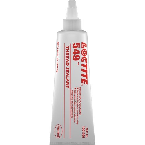 549 Thread Sealant, Tube, 250 ml, -54° C - 149° C/-65° F - 300° F TGS INDUSTRIEL