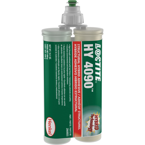 HY 4090 Structural Repair Hybrid Adhesive, Two-Part, Dual Cartridge, 400 g, Off-White TGS INDUSTRIEL