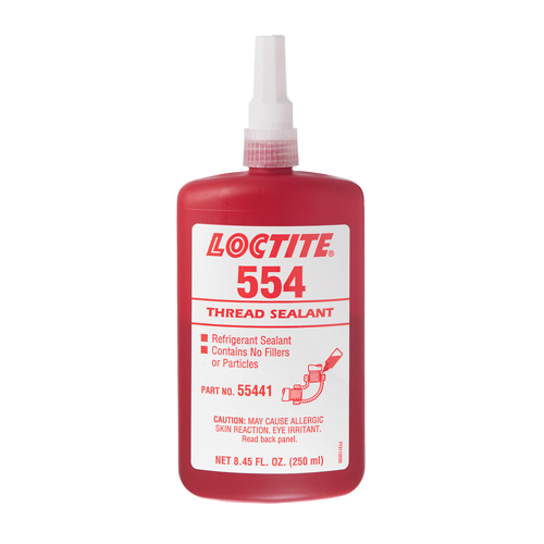 554 Thread Sealant, Bottle, 10 ml, -53.89° C - 148.89° C/-65°F - 300°F TGS INDUSTRIEL