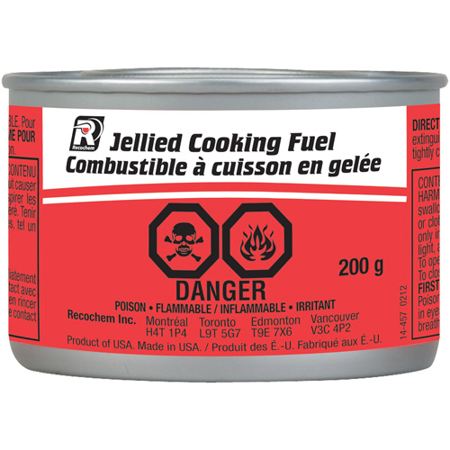 Jellied Cooking Fuel TGS INDUSTRIEL
