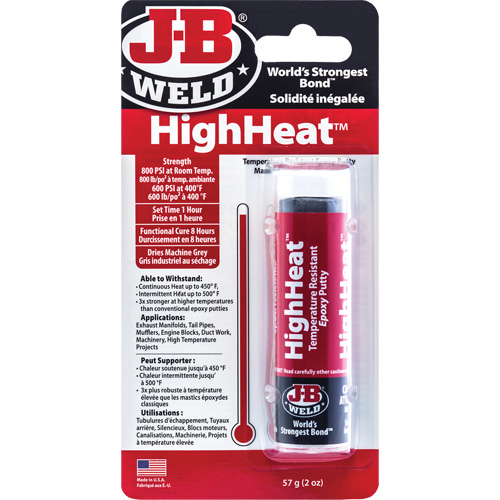 HighHeat Epoxy, 2 oz., Stick, Grey TGS INDUSTRIEL