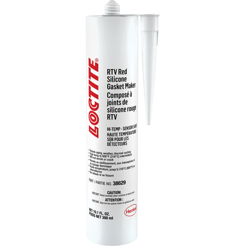 596 High Temp RTV Silicone Sealant, Cartridge, Red TGS INDUSTRIEL