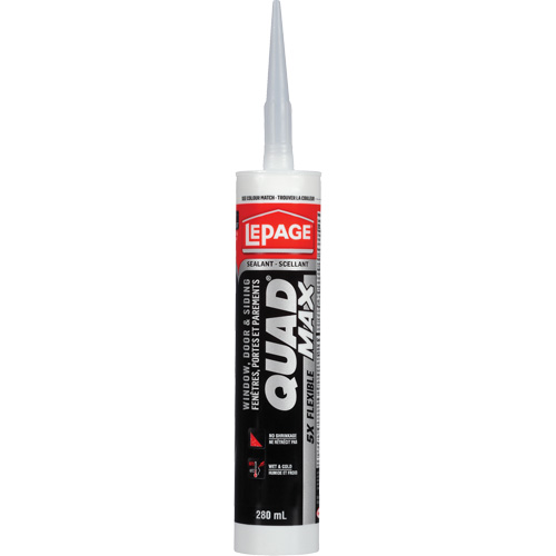Quad&reg; Max Siding & Window Sealant, 280 ml, Tube, Brown TGS INDUSTRIEL