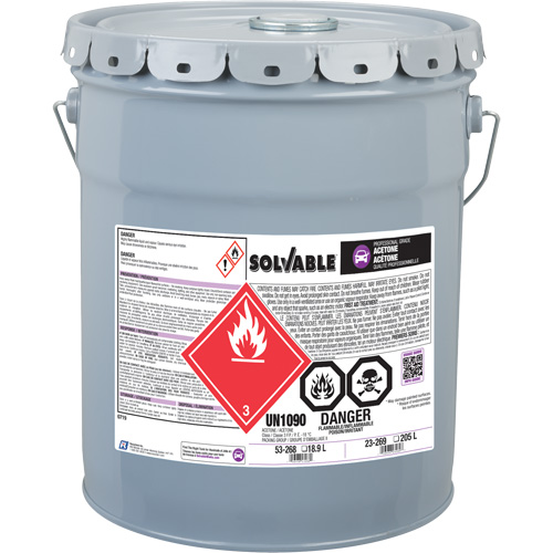 Ac&eacute;tone liquide, 18,9 L TGS INDUSTRIEL