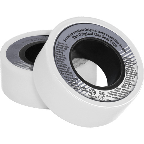 Ruban d'&eacute;tanch&eacute;it&eacute; pour filet en PTFE, 480" lo x 3/4" la, Blanc TGS INDUSTRIEL