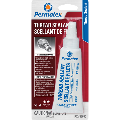 High Performance Thread Sealant, Tube, 50 ml, -54° C - 149° C/-65° F - 300° F TGS INDUSTRIEL