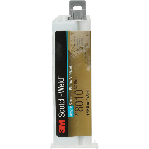 Scotch-Weld Structural Plastic Adhesive, Deux composants, Cartouche double, 45 ml, Bleu TGS INDUSTRIEL