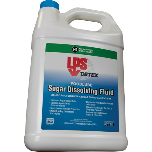 Fluide de dissolution du sucre Detex FoodLube, Bouteille TGS INDUSTRIEL