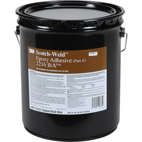 Adh&eacute;sif Scotch-Weld, 5 gal., Seau, Deux composants, Gris TGS INDUSTRIEL