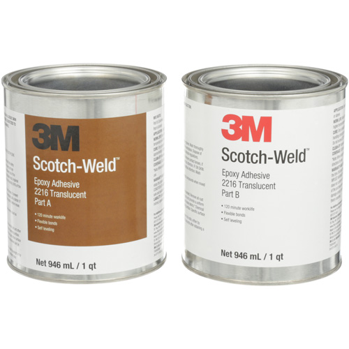 Adh&eacute;sif Scotch-Weld, 32 oz liq., Trousse, Deux composants, Translucide TGS INDUSTRIEL