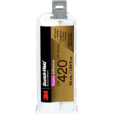 Scotch-Weld Adhesive, 1.25 fl. oz., Cartridge, Two-Part, Off-White TGS INDUSTRIEL