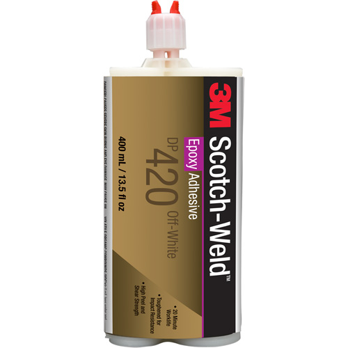 Scotch-Weld Adhesive, 400 ml, Cartridge, Two-Part, Off-White TGS INDUSTRIEL