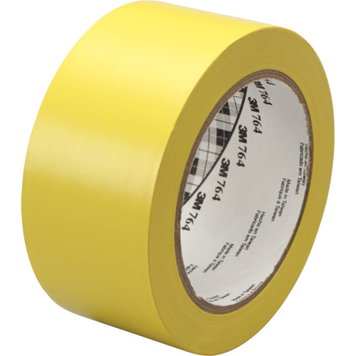 Ruban en vinyle pour travaux g&eacute;n&eacute;raux 764, 1245 mm (49") la x 32,9 m (108') lo, 5 mils, Jaune TGS INDUSTRIEL