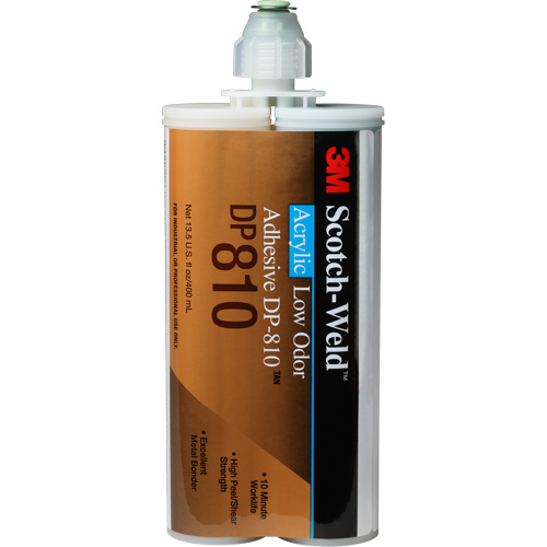 Scotch-Weld Low-Odor Acrylic Adhesive, Two-Part, Cartridge, 400 ml, Off-White TGS INDUSTRIEL