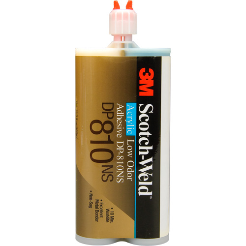 Scotch-Weld Low-Odor Acrylic Adhesive, Two-Part, Cartridge, 200 ml, Off-White TGS INDUSTRIEL