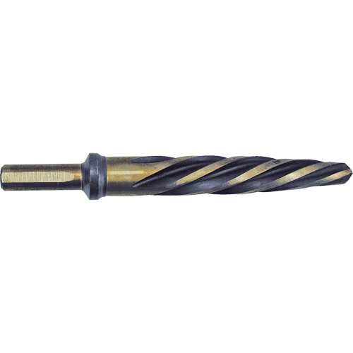 Jet-Kut&reg; Black & Gold Premium Car Reamer, 3/4", Spiral Flute, High Speed Steel, 3-Flat Shank TGS INDUSTRIEL