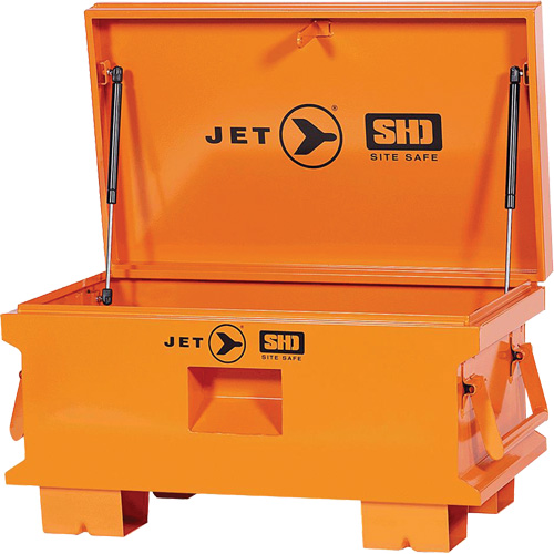 JSB-3219 Boîte de rangement d'outils de chantier pour usage tr&egrave;s intensif, 32-1/8" x 19" x 17-1/2", Acier, Orange TGS INDUSTRIEL
