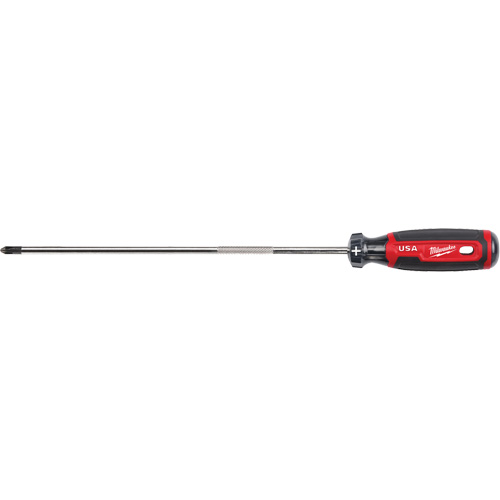 Tournevis Phillips, Tige de #2, Ronde, 363 mm lo, Prise en Coussin&eacute;e TGS INDUSTRIEL