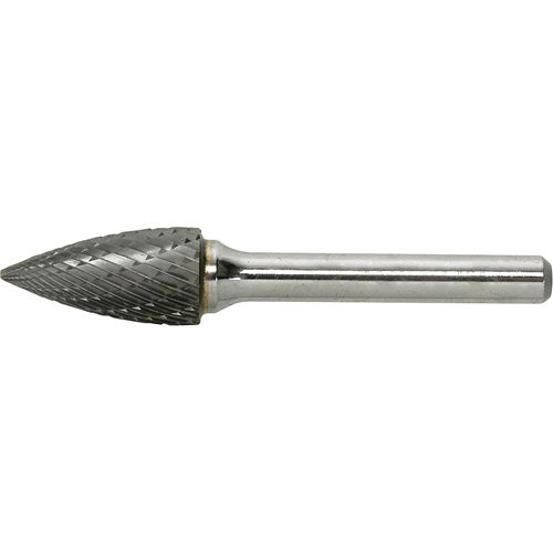 Solid Carbide Burr, SG-1, 1/4" Dia., 1/4" Shank, 5/8" Depth of Cut TGS INDUSTRIEL