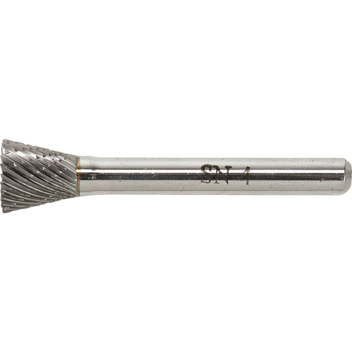 Solid Carbide Burr, SN-1, 1/4" Dia., 1/4" Shank, 5/16" Depth of Cut TGS INDUSTRIEL