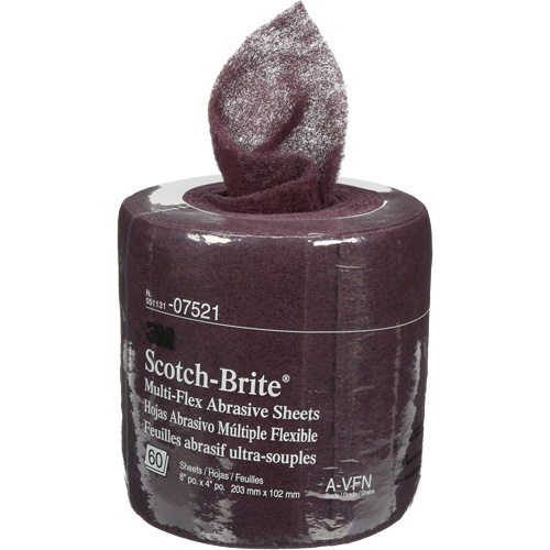 Rouleaux de feuilles Scotch-Brite, Tr&egrave;s fin, 8" la x 6-2/3 vg lo TGS INDUSTRIEL