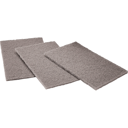 Tampons manuels Scotch-Brite, Carbure de silicium, 6" x 9", Grain Moyen TGS INDUSTRIEL