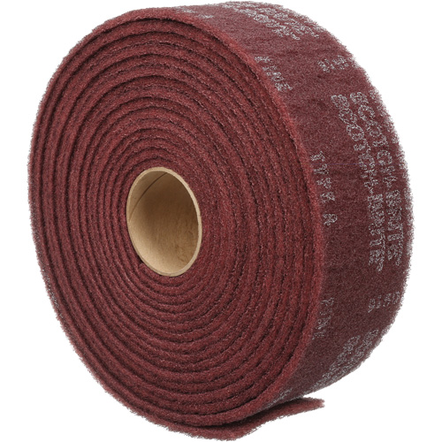 Scotch-Brite Clean & Finish Roll, Medium, Aluminum Oxide, 4" W x 30' L TGS INDUSTRIEL